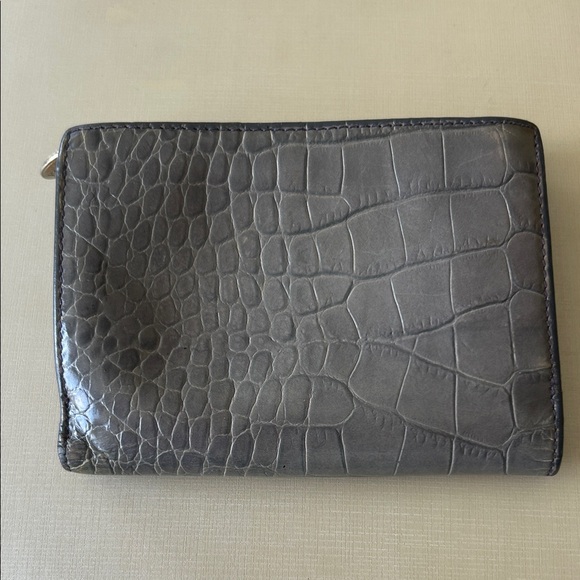 Furla Gray Croc-Embossed Wallet - Picture 2 of 8